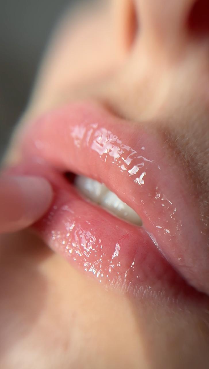 Lip gloss close-up