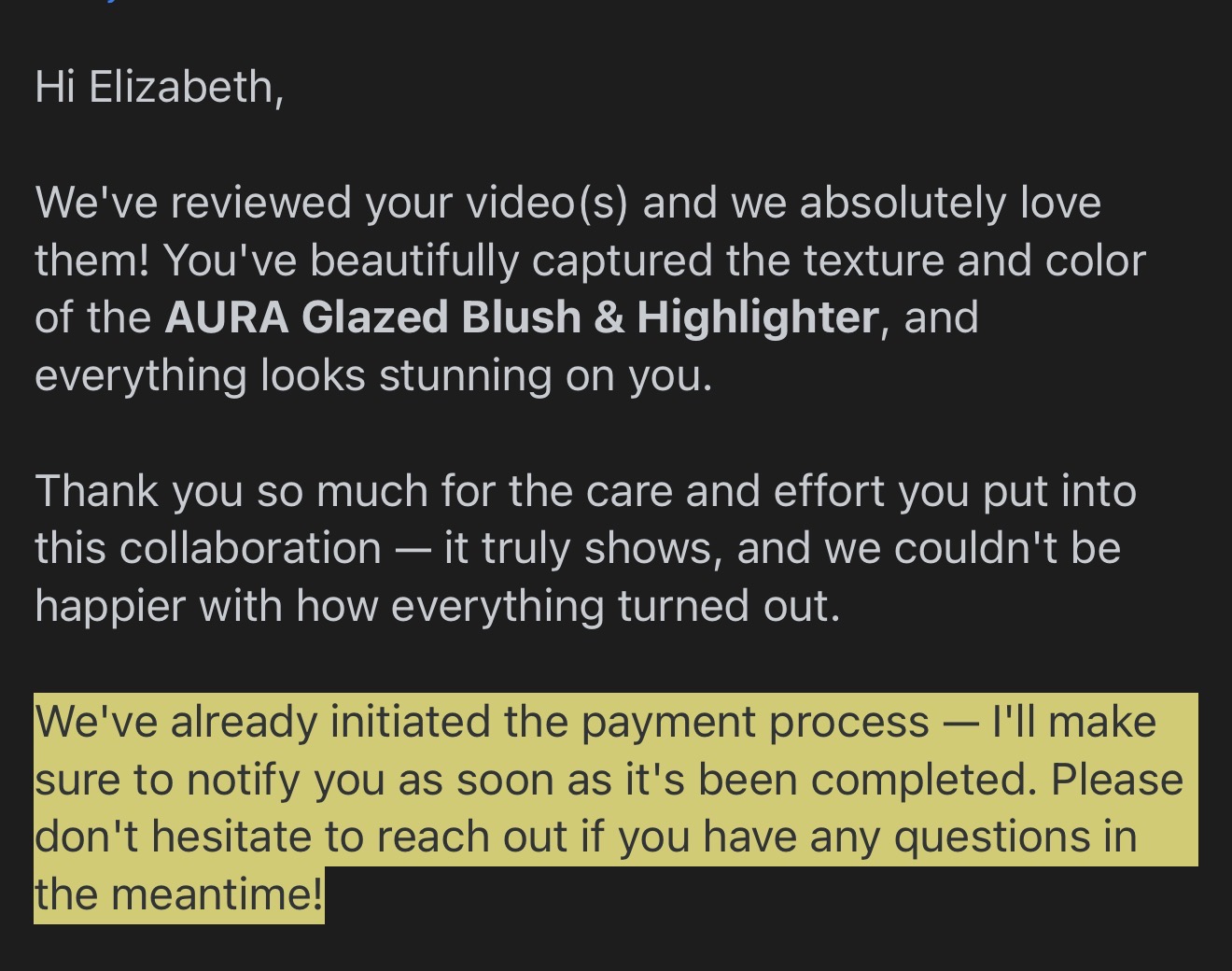 Message from a brand 1
