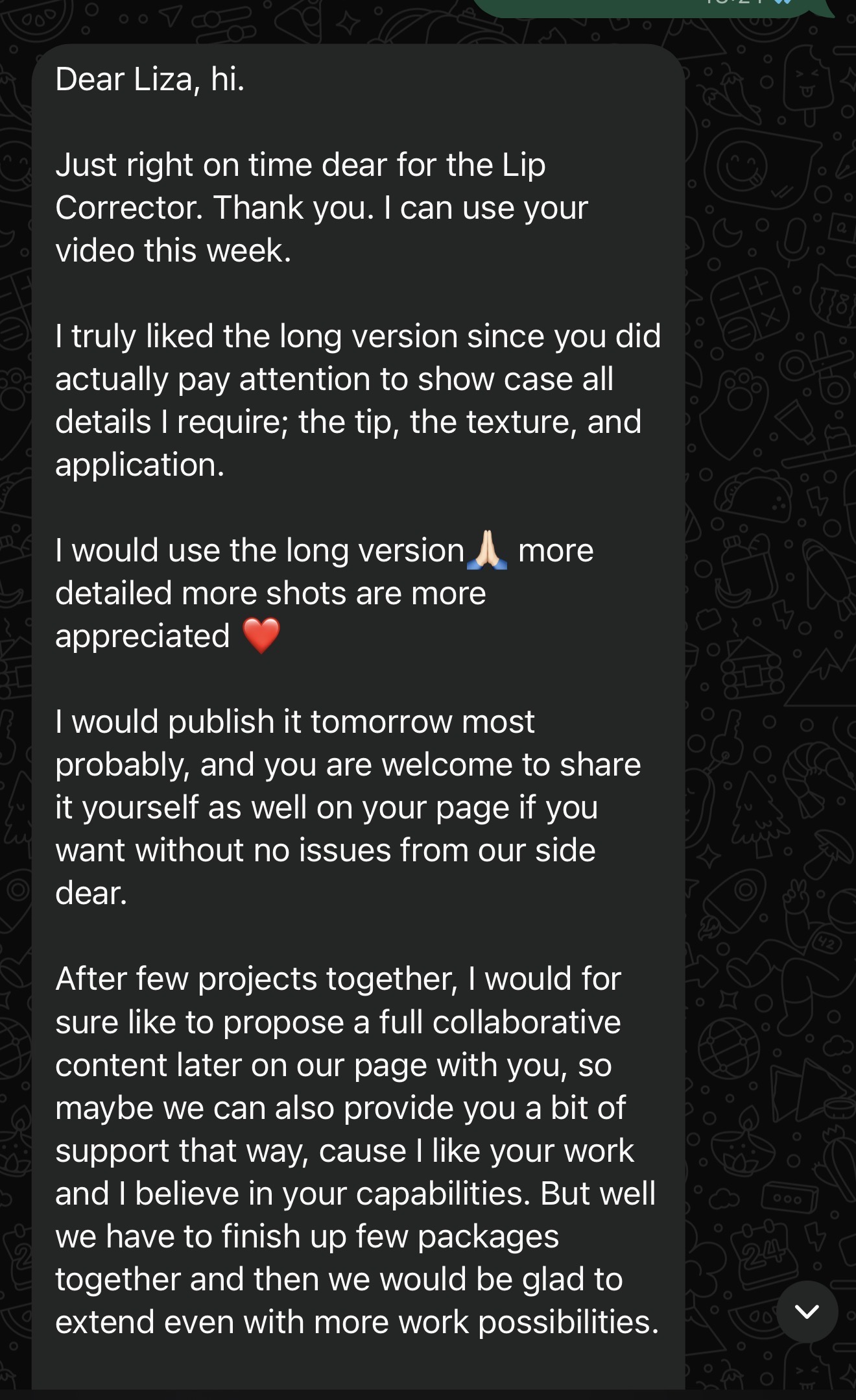 Message from a brand 2