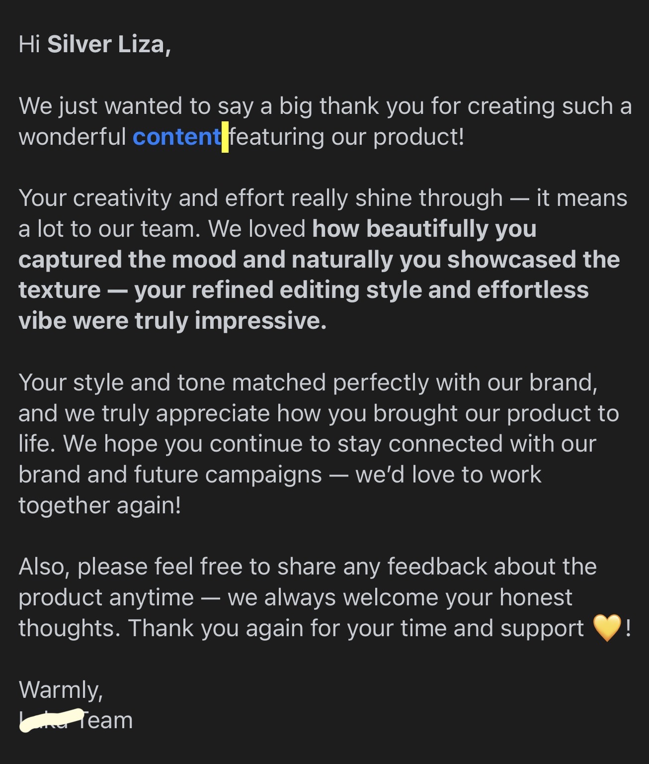 Message from a brand 4